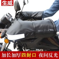 Winter motorcycle to thicken the glove of the electric car with a thickened warm 125 cross-riding tricycle wind-proof waterproof male female