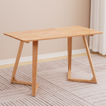 Ancient style Creative full solid wood dining table home solid wood desktop desk simple small household dining table and chair combination