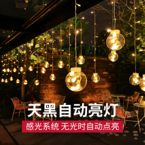 Solar lantern outdoor courtyard night light garden layout top floor balcony decoration light string terrace star light strip