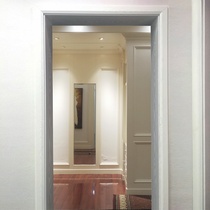 Solid wood composite door frame sleeve line paint-free pass indoor door set line simple flat dumb mouth customization