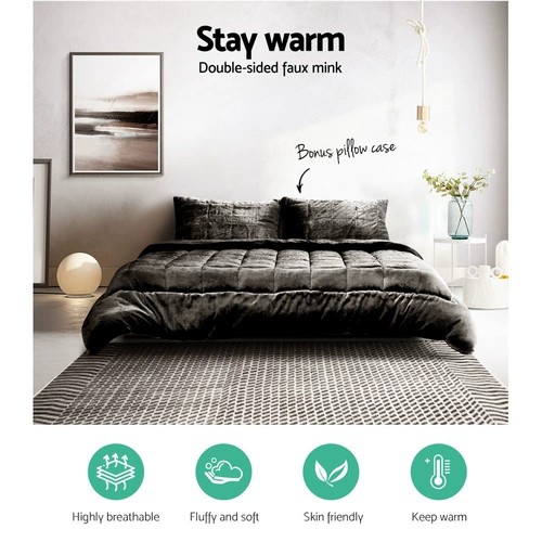 Кинг размер искусственной носки для норкового одеяла.