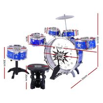 Keezi 11-piece set children's drum set (Australian shipping order)