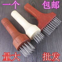 Stainless steel nail pig skin inserted pork hammer button meat needle meat insert pine meat insert chicken meat fork