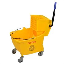 Mop trolley wringing out mop bucket mop bucket old thick cleaning truck drain basket press machine artifact