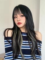 Lisa with ear dyeing wig piece female color one piece of traceless long straight hair pick hair piece natural fashion