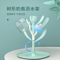 Baby bottle brush drying rack bracket drying drain filter drying rack baby bottle household hanging bottle storage rack