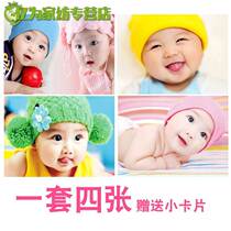 Cute and beautiful male and female baby poster big picture wall sticker art baby pregnant woman prenatal education pictorial photo pregnant adorable baby