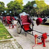 Hutong tour rickshaw iron folding anti-canopy carport A Business E single characteristic three-wheeled rickshaw film wine
