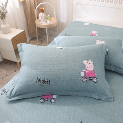 Single cotton pillowcase 48*74 specifications a pair of shoot 2 cotton fabric material does not play the ball comfortable cartoon simple solid color