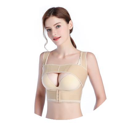 Non-steel elastic bra with fixed belt silicone prosthesis for breast augmentation after breast reconstruction
