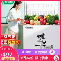 Xiangxuehai first-class energy-saving small freezer Household small commercial large-capacity refrigerator freezer Mini small freezer