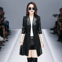 Hainings fur coat in the long - term 2022 autumn and winter new lady sheep leather clothes spring and autumn fashion coat