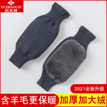 Yu Zhaolin winter plus velvet knee pads to keep warm old cold legs womens joint protective cover old knee leg guards long wool