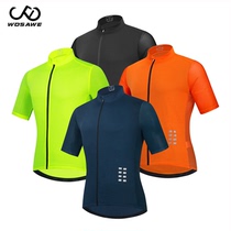 WOSAWE mountain bike summer elastic speed dry riding with short sleeve blouses perspiration road car bike clothing