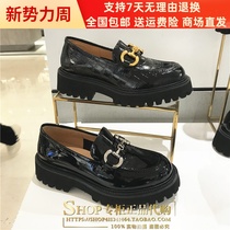 Special Cabinet Belle Thyme 2022 Spring Lady Shoes Coarse Heel Retro Lefu Shoes A foot pedal single shoe 3HHB4
