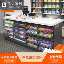 Supermarket cashier small shelf convenience store cashier front family planning rack snack gum display rack
