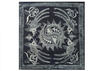 Danzhai row down Mo Miao batik pure handmade skills original ecological dye batik cloth cotton cloth