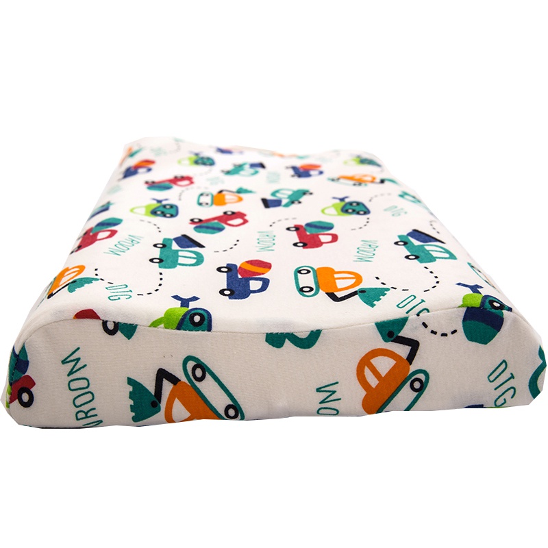 Tianzhu cotton Childrens latex pillowcase Single piece baby 44x27 pillow core set Knitted cotton student 30x50 cartoon pillowcase