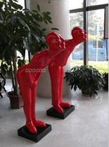 Abstract figure sculpture creative modern fashion decoration decoration welcome person Model Room Hotel Club decoration