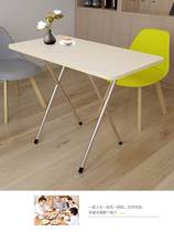 Folding table small household dining table rectangular portable simple outdoor stall table writing desk dining table