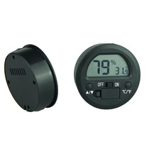 Temperature and hygrometer Climbing pet high precision temperature and hygrometer Cigar moisturizing box accessories Round embedded mini electronic