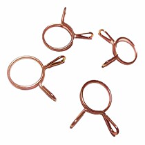Single steel wire galvanized circlip pipe clamp ring gas-water oil pipe clamp hoop pipe throat buckle spring throat clamp spring throat clamp