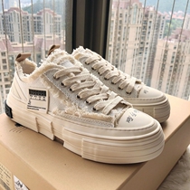 Wu Jianhao canvas shoes with the same model VESSEL21 New beggar shoes inside the top half slippers women in summer wear