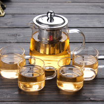 Heat-resistant glass teapot tea set thickened Tea Kettle tea pot office flower teapot for tea tea kettle
