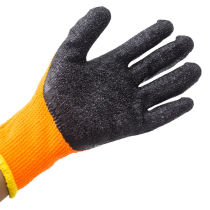 Shengkang nylon dipped gloves high-quality rubber fingertip palm thickened texture non-slip wear-resistant velvet warm unisex
