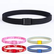 Elastic belt Elastic buckle 2cm ultra-narrow womens elastic belt Elastic belt Rubber band elastic belt coat