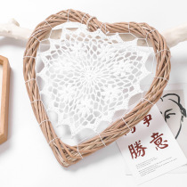 Beautiful Heart Shape Rattan DIY Craft Wicker Window Wreath