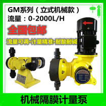 JCM mechanical diaphragm metering pump flow adjustable acid and alkali resistant dosing device sewage equipment dosing explosion-proof pump