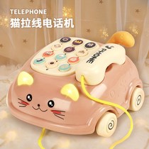 Children's music toy phone early education story machine infants can grind their teeth and drag children's simulation mobile phone 1-3