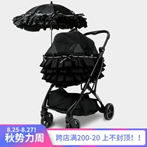 Wowbabepets Hepburn wind small pet out four-wheel cart lightweight foldable dog cat Universal