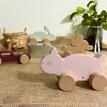 Danish wooden animal Car ice cream key calculation rack ins Dutch trolley wooden trolley