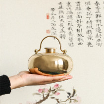 Late in the sky you can drink a cup without ~ temperament National Wind brass Tang Pos autumn and winter heating stove hand stove