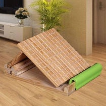 Stretcher solid wood board foldable leg ankle yoga adjustment training folding stool cable pull tension plate inclined pedal