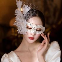 Mask half-face tassel eye mask lace lace veil masked ball goddess masquerade party props