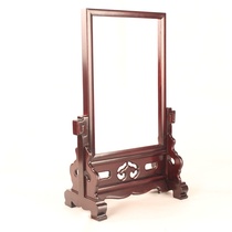 Solid wood decorative ornaments Wooden mahogany mirror frame frame solid wood frame table screen screen screen insert screen framed calligraphy and painting mirror frame