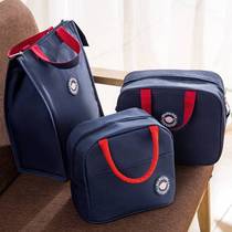 Lunch box bag hand to improve the value of the office worker capacity student bento with rice handbag large thermal insulation aluminum foil