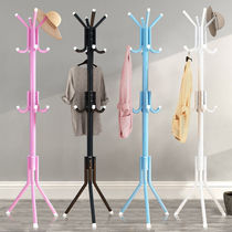 (Loss of money) hangers simple coat rack bedroom floor hanging clothes shelf iron storage rack