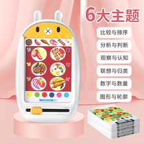 2021 new fun intelligent logic thinking machine childrens training machine early education universal learning machine Enlightenment puzzle artifact childrens voice tutor point reading pen toy 3-5 years old