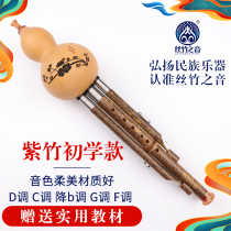 Hulusi Musical Instrument Beginner c Tune Adult Primary School Children B- flat D-tone F-tone Anti-fall Zizhu Seven Hole Flagship Store
