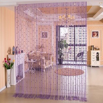 Decorated elegant bead curtain beauty salon gauze curtain art dormitory door curtain Princess wind bedroom door curtain bathing