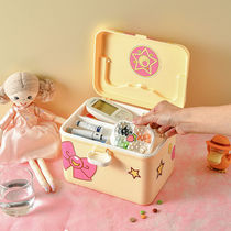 Small medicine box dormitory portable household medicine box family loading small medicine box large capacity first aid box medicine storage box