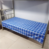 Thickened Student Dormitory Single Up And Down Bunk Beds Available Universal Single Beds Pure Blue Blue White Lattice Bed Linen Three Sets