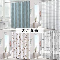 Screen partition bedroom folding hanging curtain bath European and Japanese waterproof pull shading decorative wall panel room cloth mobile Block