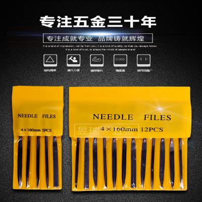 National 12-piece set of red plastic handle shape file Shijin file model setback file set foreign trade list