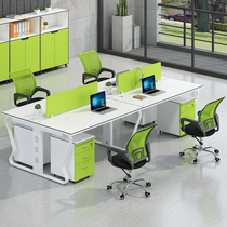 Staff office desk and chair combination 4-person office screen card double 6-person staff table simple and modern