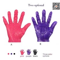 Gloves silicone finger flirting masturbation massage se toys